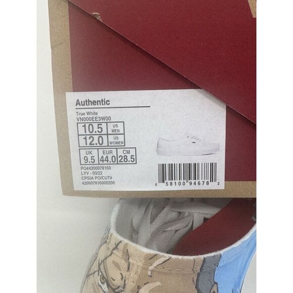 NIB VANS X One Piece Luffy & Nami Anime Authentic‎ Custom Shoes Men's Size 10.5 - Picture 5 of 9